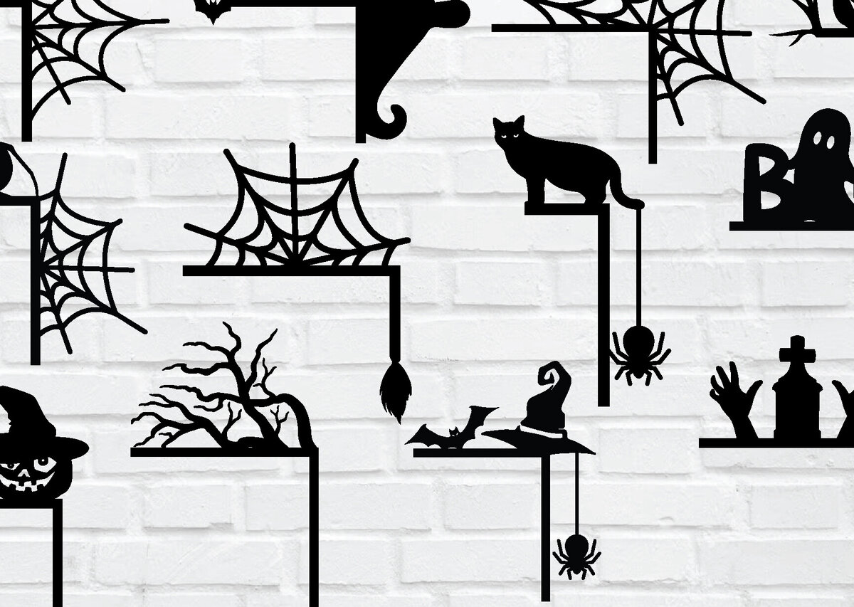 Intra απο ξύλο plywood  Χρώμα wenge 3mm-4mm πάχος - Γωνιακό Πακέτο πόρτας Halloween Δίασταση 40x50 cm INTRAFABR-30179405