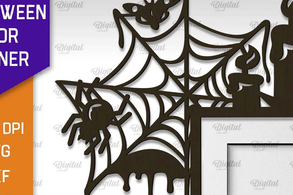 Σετ των 2 Intra απο ξύλο plywood  Χρώμα wenge 3mm-4mm πάχος - με λέιζερ γωνία πόρτας αποκριών Δίασταση 15x15 cm INTRAFABR-29649759