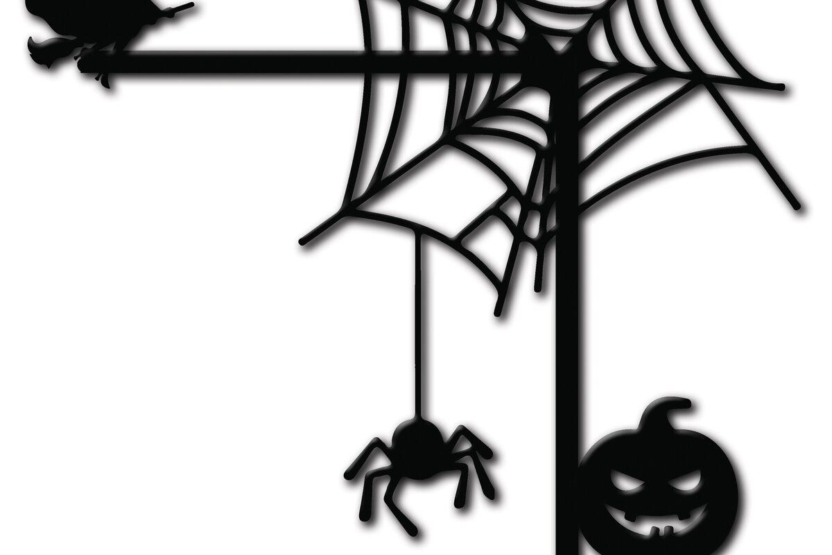 Σετ των 2 Intra απο ξύλο plywood  Χρώμα wenge 3mm-4mm πάχος - με λέιζερ γωνία πόρτας Halloween 3 Δίασταση 15x15 cm INTRAFABR-29847306