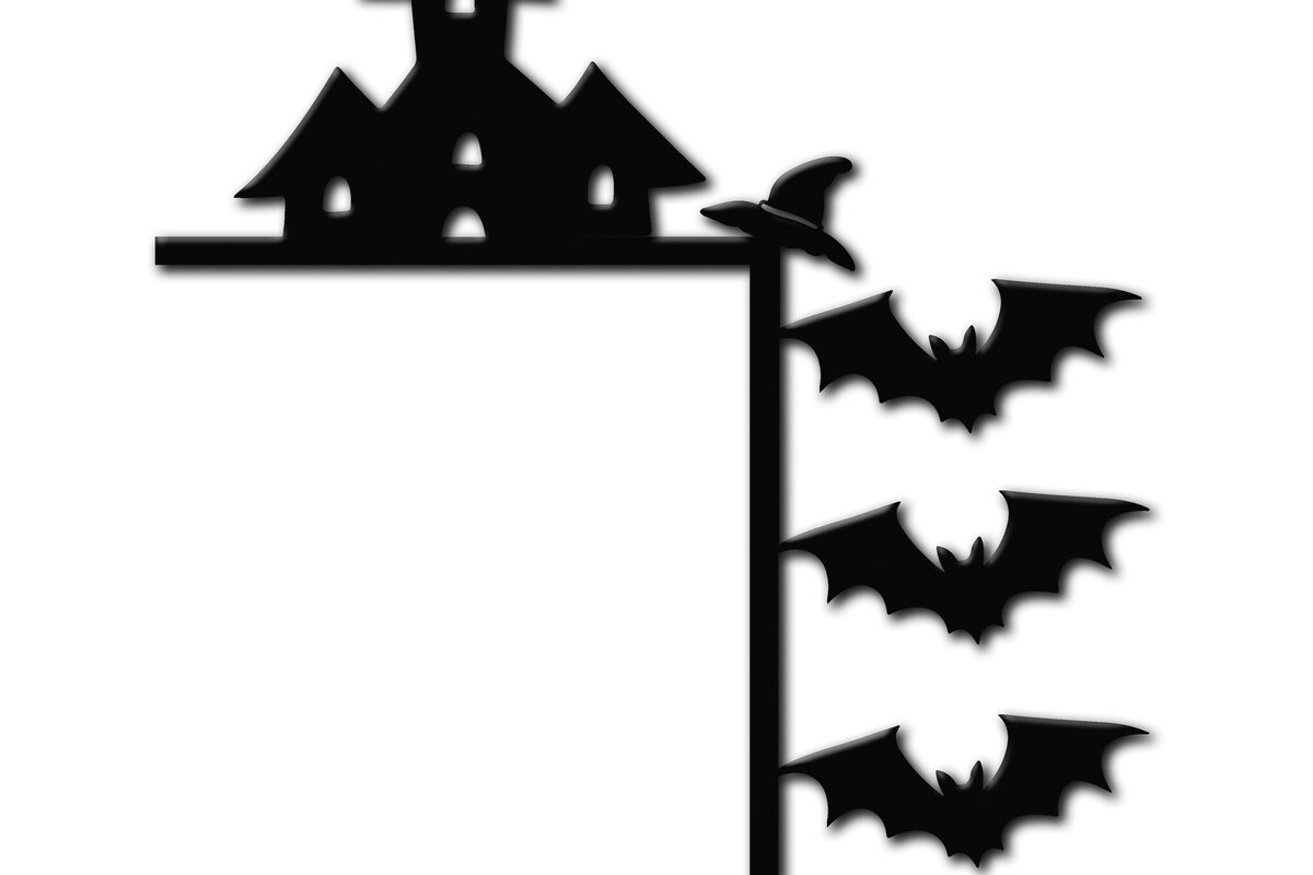 Σετ των 2 Intra απο ξύλο plywood  Χρώμα wenge 3mm-4mm πάχος - με λέιζερ γωνία πόρτας Halloween 4 Δίασταση 15x15 cm INTRAFABR-29649718