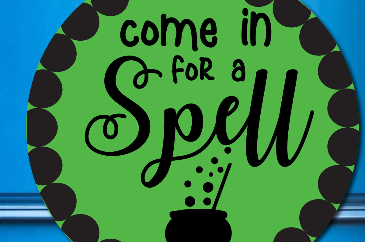 Σετ των 2 Intra απο ξύλο plywood  Χρώμα wenge 3mm-4mm πάχος - Halloween Door Hanger Δίασταση 15x15 cm INTRAFABR-45884450