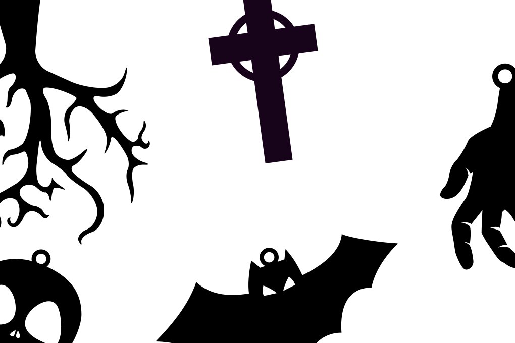 Σετ των 3 Intra απο ξύλο plywood  Χρώμα wenge 3mm-4mm πάχος - Αποκριάτικο Σκουλαρίκι Cross Bat Skull Δίασταση 3x3 cm INTRAFABR-12951628