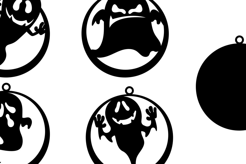 Σετ των 3 Intra απο ξύλο plywood  Χρώμα wenge 3mm-4mm πάχος - Halloween Earring Ghost Earring Δίασταση 3x3 cm INTRAFABR-21950039