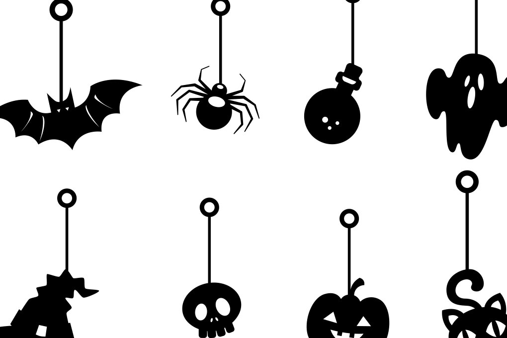 Σετ των 3 Intra απο ξύλο plywood  Χρώμα wenge 3mm-4mm πάχος - Αποκριάτικο Σκουλαρίκι Halloween Ghost Δίασταση 3x3 cm INTRAFABR-21950013