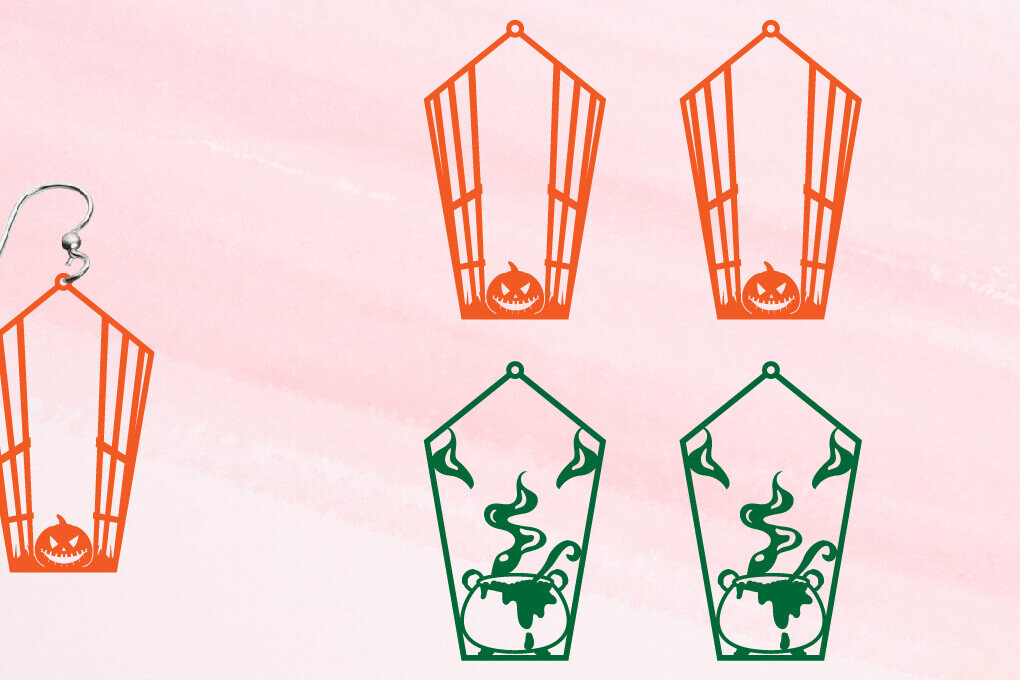 Σετ των 3 Intra απο ξύλο plywood  Χρώμα wenge 3mm-4mm πάχος - Σκουλαρίκια απόκριες | Μπρελόκ αποκριών Δίασταση 3x3 cm INTRAFABR-26592630