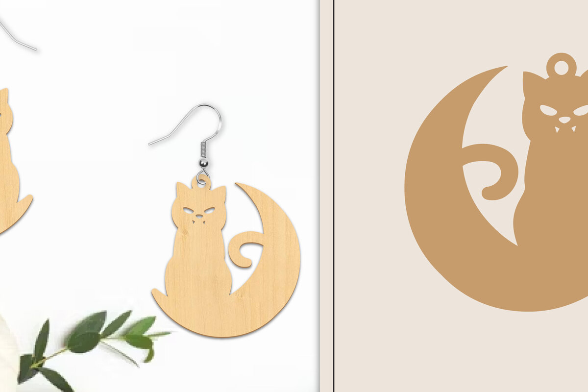 Σετ των 3 Intra απο ξύλο plywood  Χρώμα wenge 3mm-4mm πάχος - Αποκριάτικα σκουλαρίκια με λέιζερ Δίασταση 3x3 cm INTRAFABR-14915319