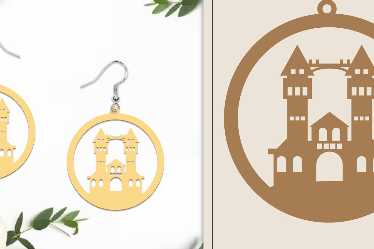 Σετ των 3 Intra απο ξύλο plywood  Χρώμα wenge 3mm-4mm πάχος - Αποκριάτικα σκουλαρίκια με λέιζερ Δίασταση 3x3 cm INTRAFABR-112228503