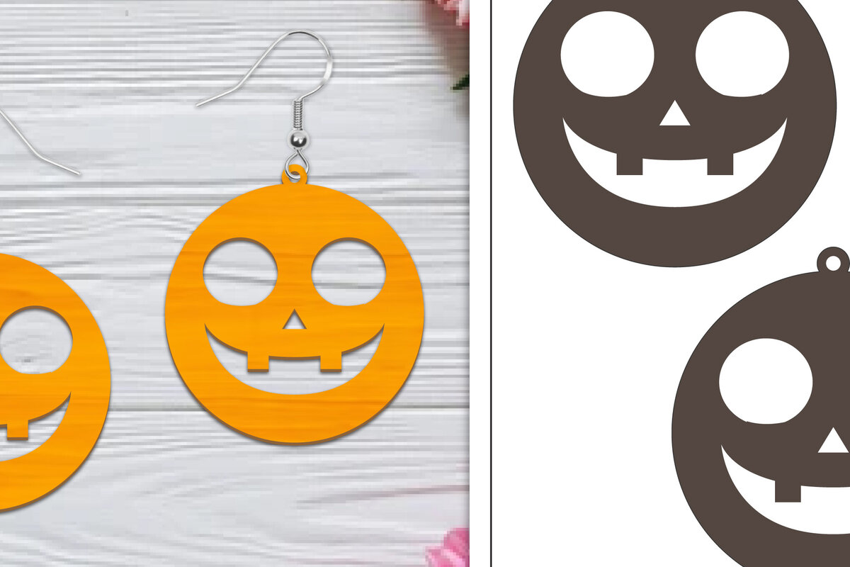 Σετ των 3 Intra απο ξύλο plywood  Χρώμα wenge 3mm-4mm πάχος - Αποκριάτικα σκουλαρίκια με λέιζερ Δίασταση 3x3 cm INTRAFABR-26325531