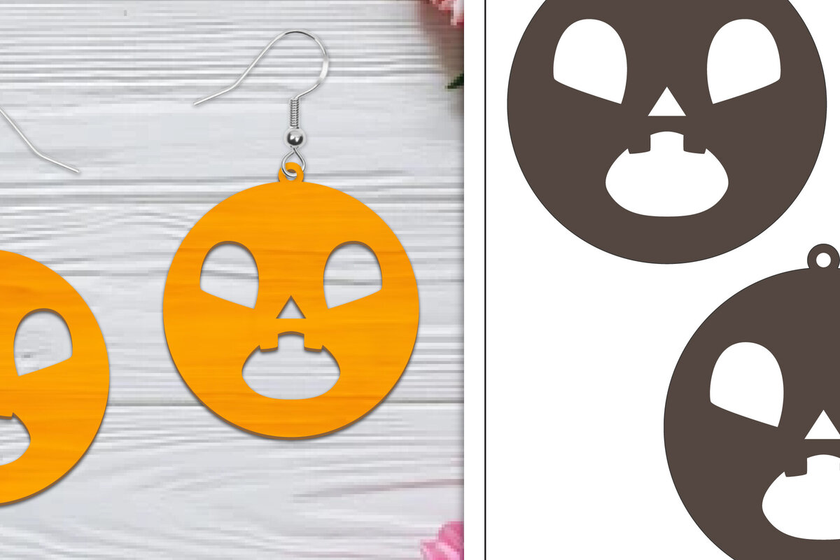 Σετ των 3 Intra απο ξύλο plywood  Χρώμα wenge 3mm-4mm πάχος - Αποκριάτικα σκουλαρίκια με λέιζερ Δίασταση 3x3 cm INTRAFABR-123501233