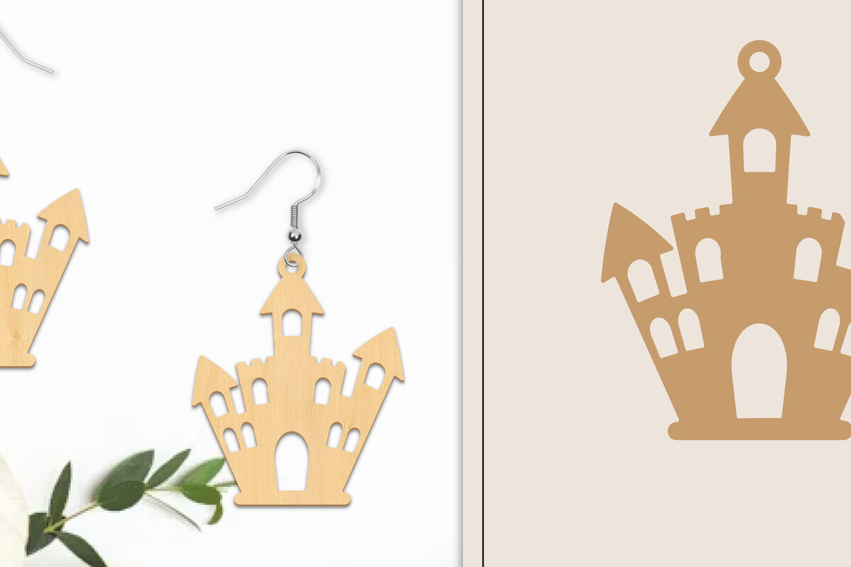 Σετ των 3 Intra απο ξύλο plywood  Χρώμα wenge 3mm-4mm πάχος - Αποκριάτικα σκουλαρίκια με λέιζερ Δίασταση 3x3 cm INTRAFABR-95613519