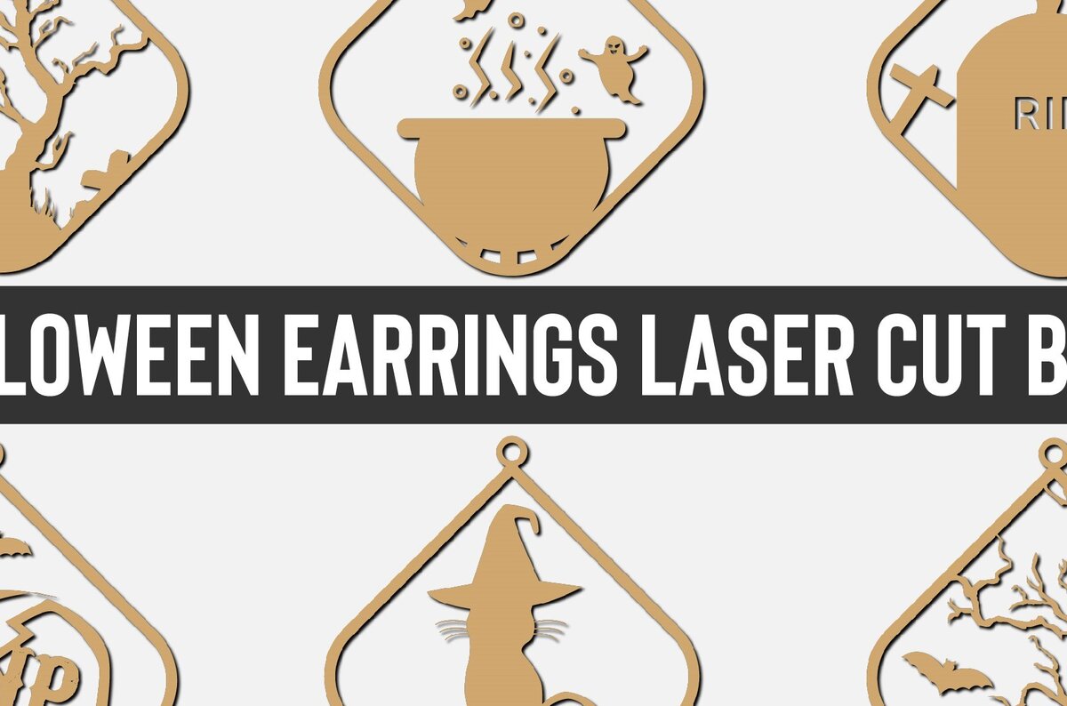 Σετ των 3 Intra απο ξύλο plywood  Χρώμα wenge 3mm-4mm πάχος - Σκουλαρίκια απόκριες με λέιζερ δέσμη 5 Δίασταση 3x3 cm INTRAFABR-118916401