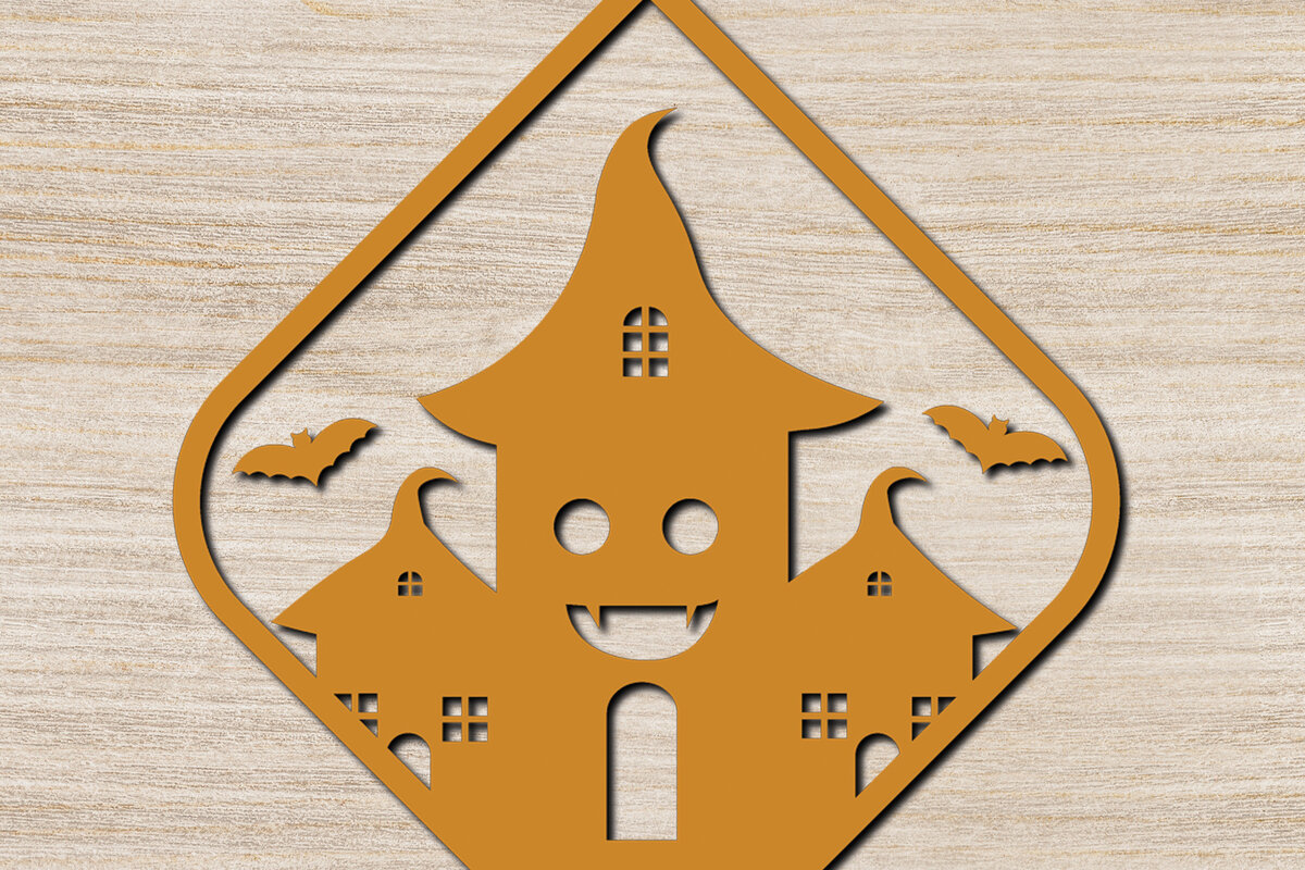 Intra απο ξύλο plywood  Χρώμα wenge 3mm-4mm πάχος - Αποκριάτικα σκουλαρίκια με λέιζερ σχέδιο 13 Δίασταση 3x3 cm INTRAFABR-125298025