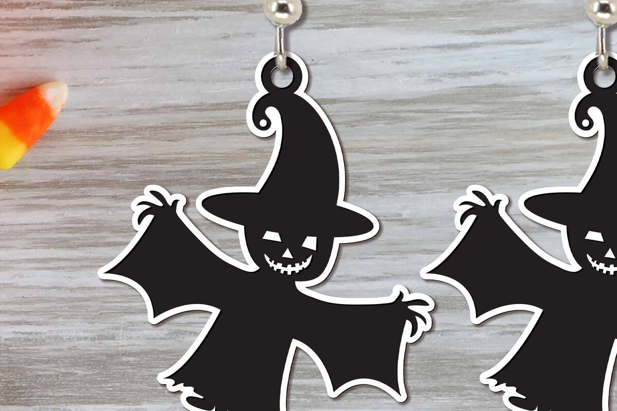 Σετ των 3 Intra απο ξύλο plywood  Χρώμα wenge 3mm-4mm πάχος - Αποκριάτικα σκουλαρίκια Δίασταση 3x3 cm INTRAFABR-77802027