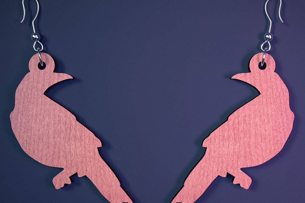 Σετ των 3 Intra απο ξύλο plywood  Χρώμα wenge 3mm-4mm πάχος - Αποκριάτικα σκουλαρίκια με λέιζερ |Spooky Δίασταση 3x3 cm INTRAFABR-113936581