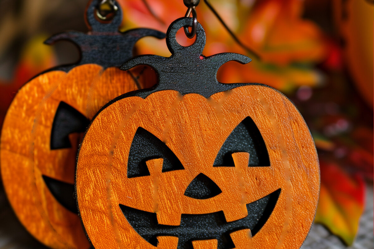 Σετ των 3 Intra απο ξύλο plywood  Χρώμα wenge 3mm-4mm πάχος - Αποκριάτικα Σκουλαρίκια Cut Δίασταση 3x3 cm INTRAFABR-98902803