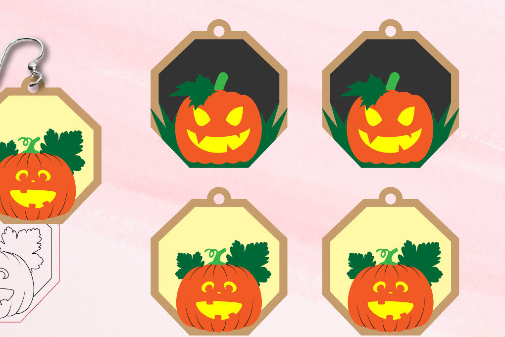 Σετ των 3 Intra απο ξύλο plywood  Χρώμα wenge 3mm-4mm πάχος - Αποκριάτικα Σκουλαρίκια|Σκουλαρίκι με κομμένο και σκοράρισμα Δίασταση 3x3 cm INTRAFABR-98902978