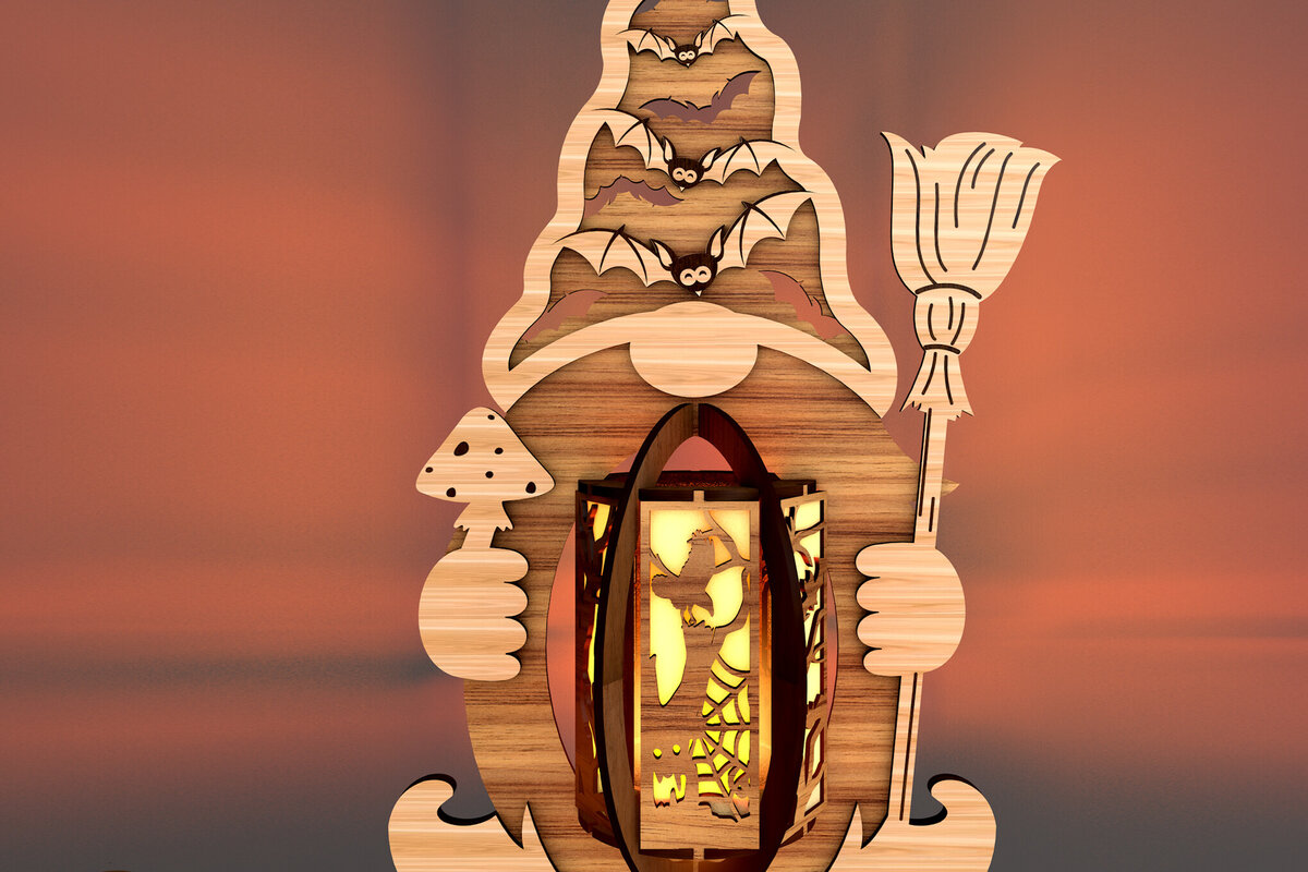 Σετ των 2 Intra απο ξύλο plywood  Χρώμα wenge 3mm-4mm πάχος - Πρότυπο φαναριών στοιχειωδών αποκριών Δίασταση 2x4 cm INTRAFABR-97642435