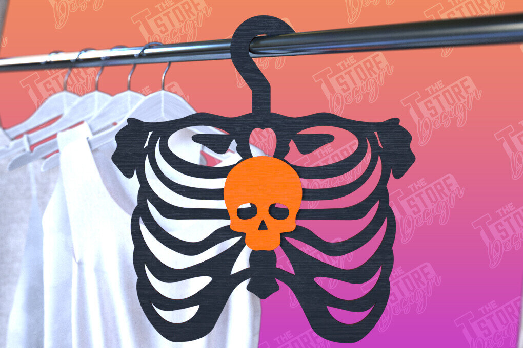 Σετ των 2 Intra απο ξύλο plywood  Χρώμα wenge 3mm-4mm πάχος - Κρεμάστρες αποκριών | Οστά | CNC Δίασταση 15x15 cm INTRAFABR-116205214