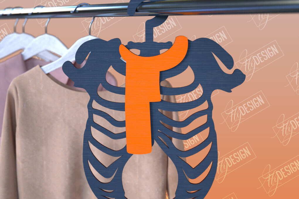 Σετ των 2 Intra απο ξύλο plywood  Χρώμα wenge 3mm-4mm πάχος - Κρεμάστρες αποκριών | Οστά | CNC Δίασταση 15x15 cm INTRAFABR-118819264