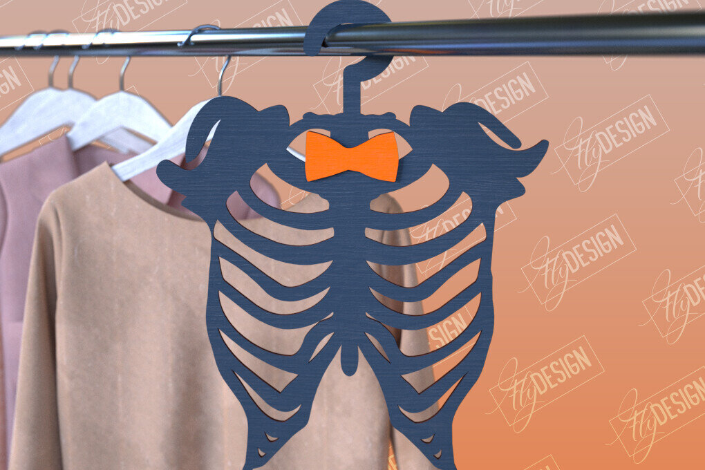 Σετ των 2 Intra απο ξύλο plywood  Χρώμα wenge 3mm-4mm πάχος - Κρεμάστρες αποκριών | Οστά | CNC Δίασταση 15x15 cm INTRAFABR-121486732