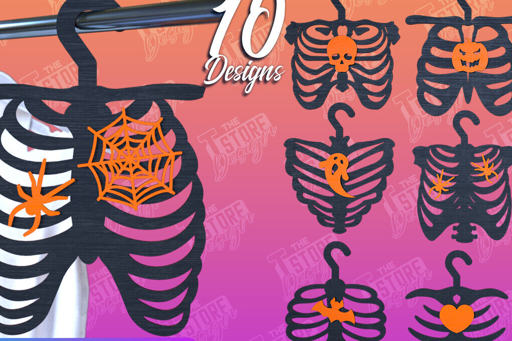 Σετ των 2 Intra απο ξύλο plywood  Χρώμα wenge 3mm-4mm πάχος - Δέσμη κοπής με λέιζερ κρεμάστρες αποκριών | CNC Δίασταση 15x15 cm INTRAFABR-92620654