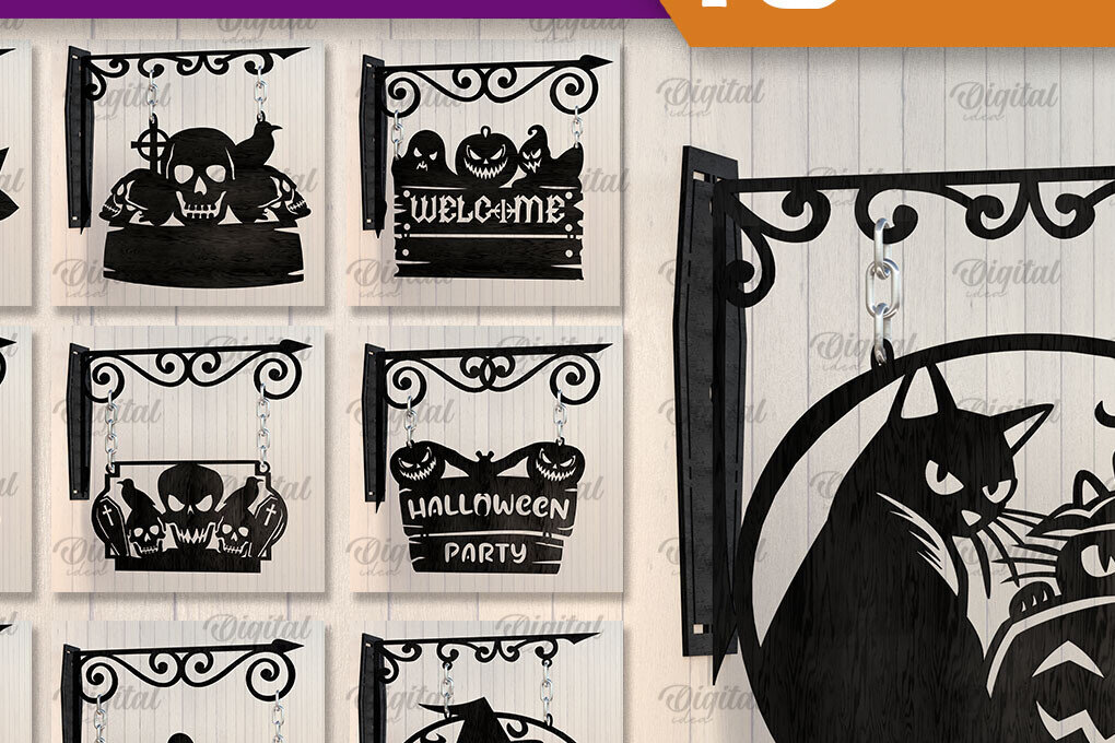 Σετ των 2 Intra απο ξύλο plywood  Χρώμα wenge 3mm-4mm πάχος - Δέσμη LaserCut Κρεμαστά Διακοσμητικά Απόκριες Δίασταση 15x15 cm INTRAFABR-114666498