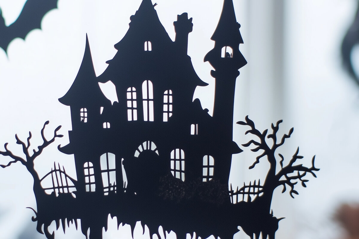 Σετ των 2 Intra απο ξύλο plywood  Χρώμα wenge 3mm-4mm πάχος - Halloween Haunted House Decor Δίασταση 15x15 cm INTRAFABR-122615045