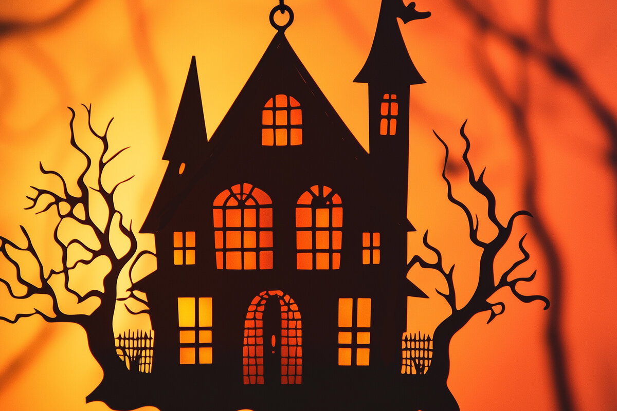 Σετ των 2 Intra απο ξύλο plywood  Χρώμα wenge 3mm-4mm πάχος - Halloween Haunted House Decor Δίασταση 15x15 cm INTRAFABR-122876831