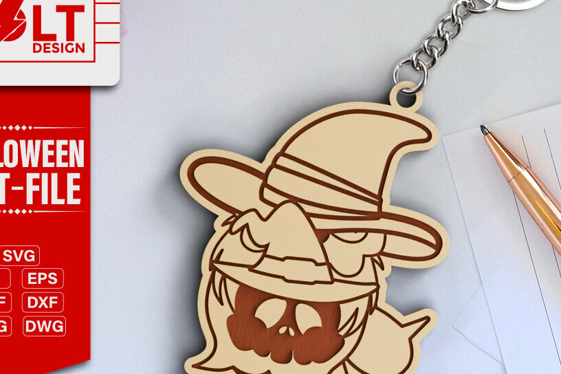 Intra απο ξύλο plywood  Χρώμα wenge 3mm-4mm πάχος - κοπής λέιζερ για Halloween Key Chain Δίασταση 20x25 cm INTRAFABR-91185003