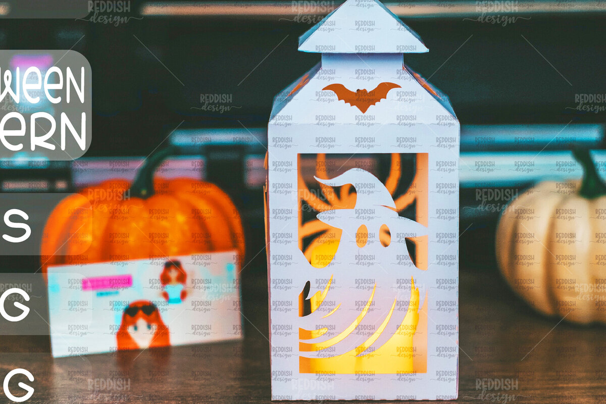 Σετ των 2 Intra απο ξύλο plywood  Χρώμα wenge 3mm-4mm πάχος - Halloween Lantern , Halloween Decor Δίασταση 15x15 cm INTRAFABR-73061481