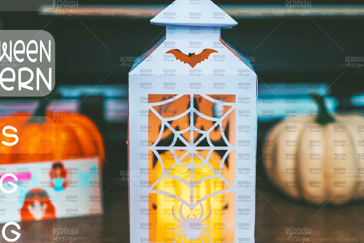 Σετ των 2 Intra απο ξύλο plywood  Χρώμα wenge 3mm-4mm πάχος - Halloween Lantern , Halloween Decor Δίασταση 15x15 cm INTRAFABR-110855150