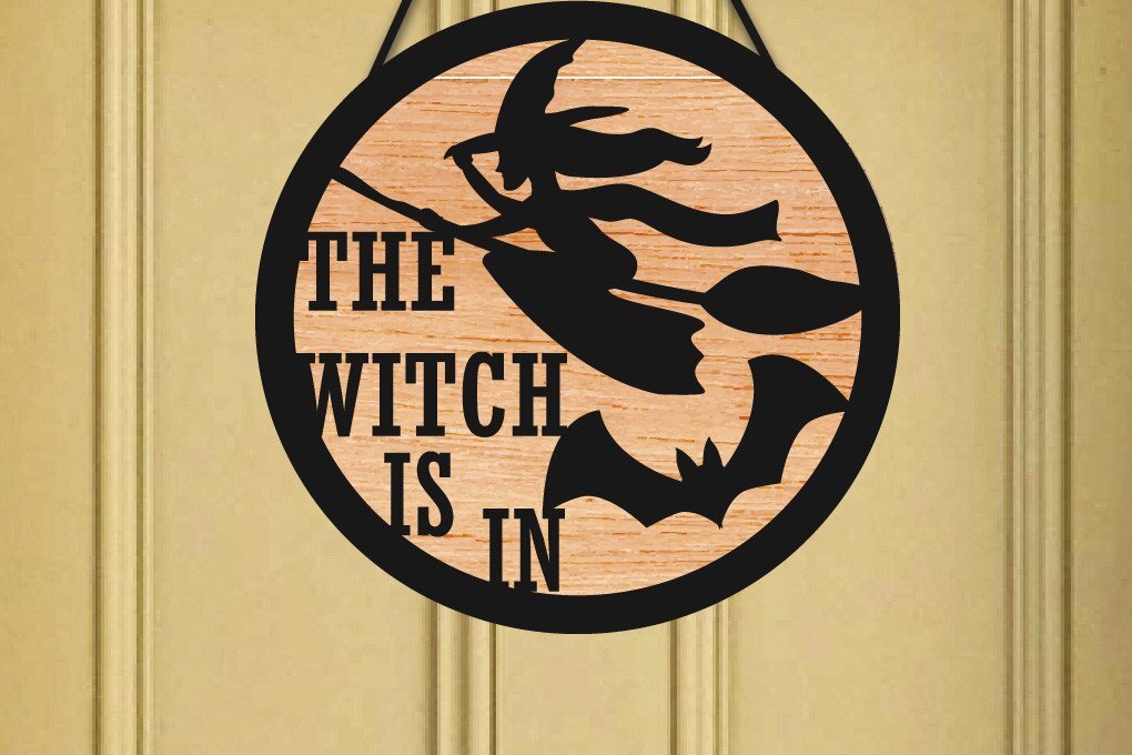 Σετ των 2 Intra απο ξύλο plywood  Χρώμα wenge 3mm-4mm πάχος - Αποκριάτικη . Halloween . Δίασταση 15x15 cm INTRAFABR-42443203