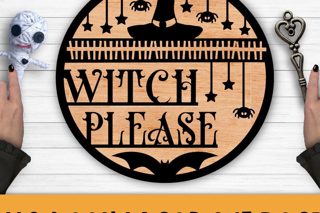 Σετ των 2 Intra απο ξύλο plywood  Χρώμα wenge 3mm-4mm πάχος - Αποκριάτικη . Halloween Δίασταση 15x15 cm INTRAFABR-46624190