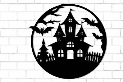 Σετ των 2 Intra απο ξύλο plywood  Χρώμα wenge 3mm-4mm πάχος - Halloween Decor Wall Δίασταση 15x15 cm INTRAFABR-101313673