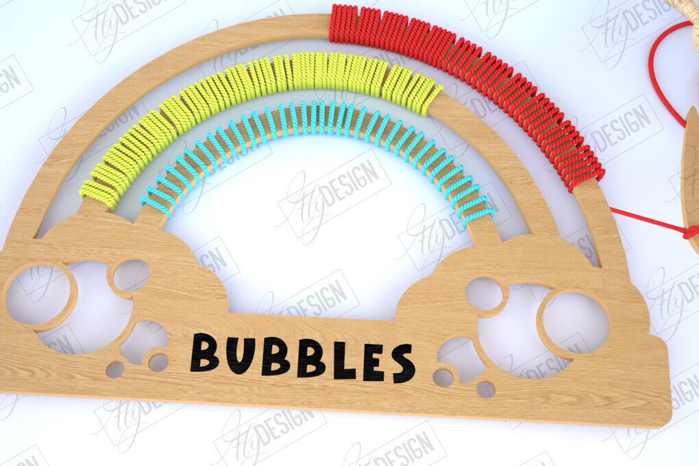 Σετ των 2 Intra απο ξύλο plywood 3mm-4mm πάχος – Rainbow Craft Kit. Μοντεσσόρι Δίασταση  20x20 cm INTRAFABR-114815959