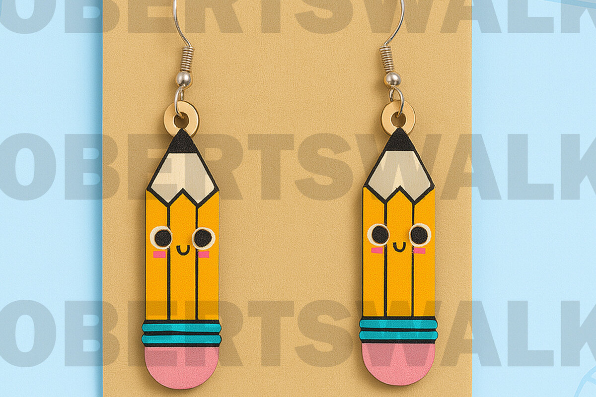 Σετ των 3 Intra απο ξύλο plywood 3mm-4mm πάχος – Σκουλαρίκια χάρακας – Εργαλείο τάξης Δίασταση  5x5 cm INTRAFABR-124968251