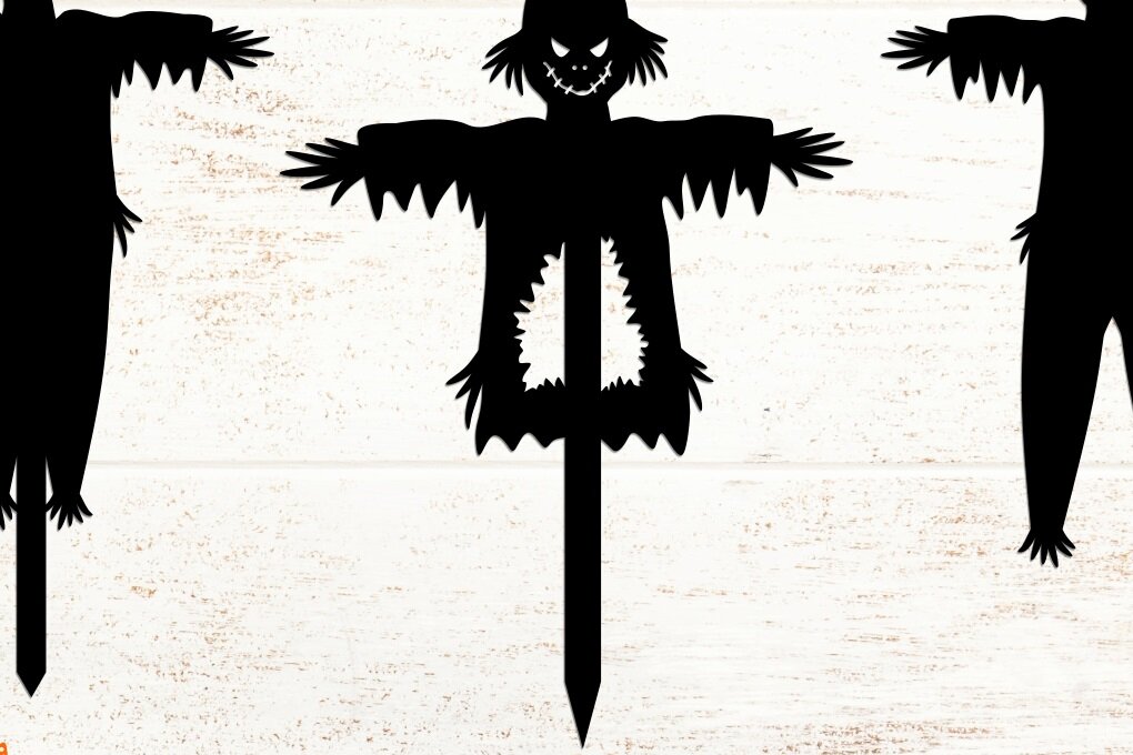 Σετ των 2 Intra απο ξύλο plywood 3mm-4mm πάχος – Scarecrow Stakes Δίασταση  20x20 cm INTRAFABR-17605105