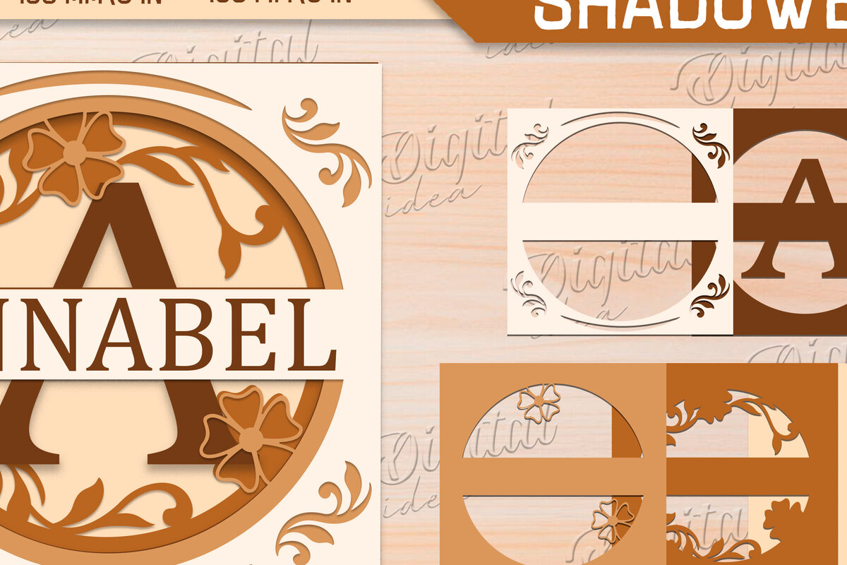 Σετ των 2 Intra απο ξύλο plywood 3mm-4mm πάχος – Κοπή χαρτιού αλφαβήτου Shadow Box. Γράμμα α Δίασταση  20x20 cm INTRAFABR-85704496