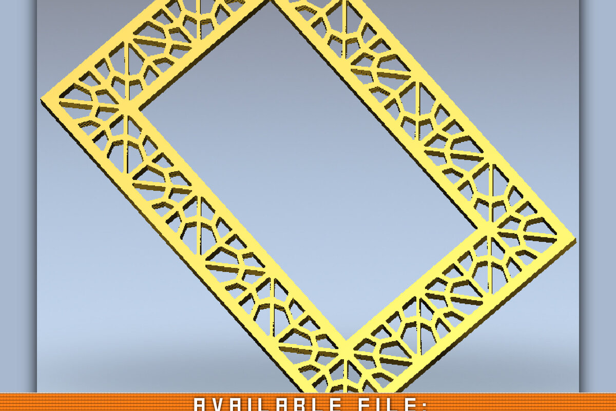Σετ των 2 Intra απο ξύλο plywood 3mm-4mm πάχος – Απλή παραδοσιακή κοπή CNC Δίασταση  20x20 cm INTRAFABR-123291933