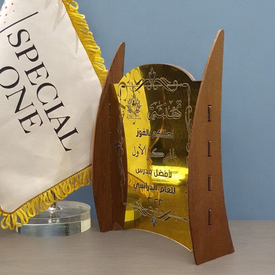 Σετ των 3 Intra απο ξύλο plywood 3mm-4mm πάχος – Τρόπαιο Καλύτερης Απόδοσης Ακρυλικό και Ξύλο 40x45 cm INTRAVECTRY-MY560161