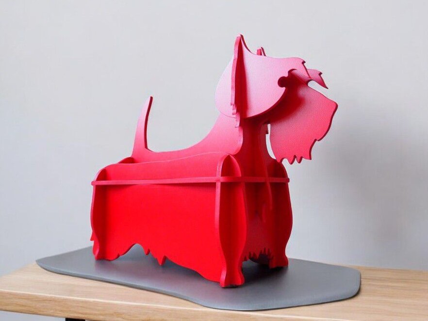 Intra απο ξύλο plywood 3mm-4mm πάχος – Ράφι σκυλιών τεριέ της Σκωτίας 50x60 cm INTRAVECTRY-MY543706