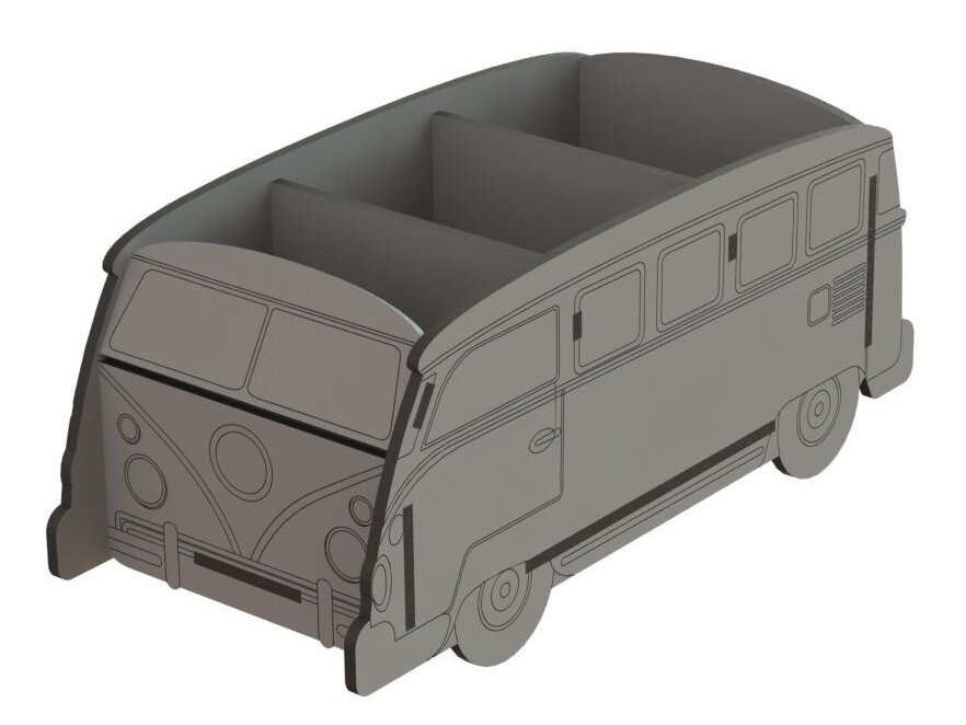 Σετ των 2 Intra απο ξύλο plywood 3mm-4mm πάχος – Βάση τηλεχειριστηρίου σχολικού λεωφορείου 20x20 cm INTRAVECTRY-MY553018