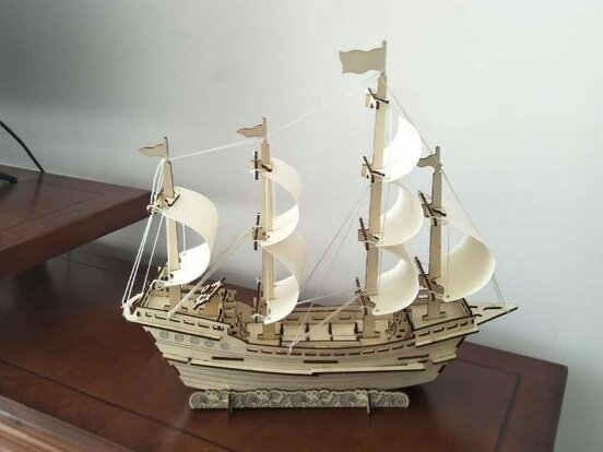 Intra απο ξύλο plywood 3mm-4mm πάχος – Σετ μοντέλου ξύλινου ιστιοφόρου 30x30 cm INTRAVECTRY-MY542286