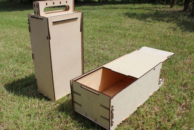 Intra απο ξύλο plywood 3mm-4mm πάχος – Φορητό Ξύλινο Κουτί πολλαπλών χρήσεων 50x60 cm INTRAVECTRY-MY543639