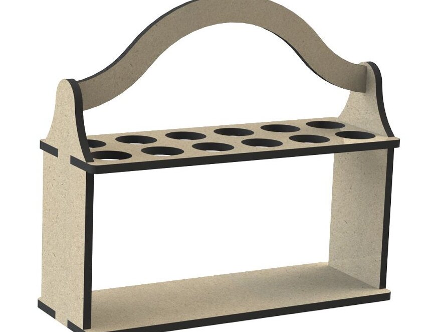 Σετ των 2 Intra απο ξύλο plywood 3mm-4mm πάχος – Σχάρα μπαχαρικών με λαβή 40x45 cm INTRAVECTRY-MY542336