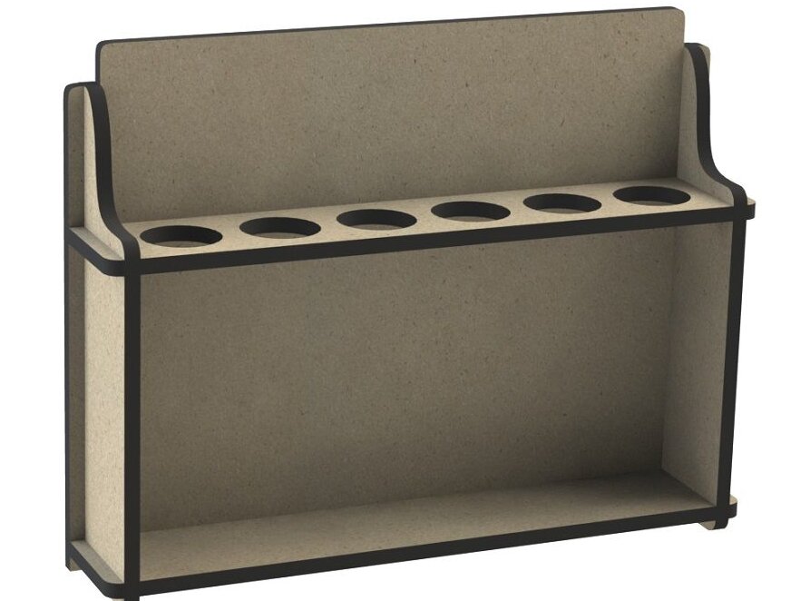 Σετ των 2 Intra απο ξύλο plywood 3mm-4mm πάχος – Ξύλινο Spice Caddy 30x35 cm INTRAVECTRY-MY542337