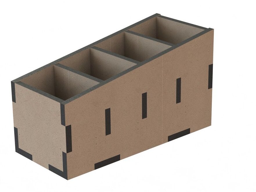 Σετ των 2 Intra απο ξύλο plywood 3mm-4mm πάχος – Βάση τηλεχειριστηρίου για τραπέζι 40x45 cm INTRAVECTRY-MY553034