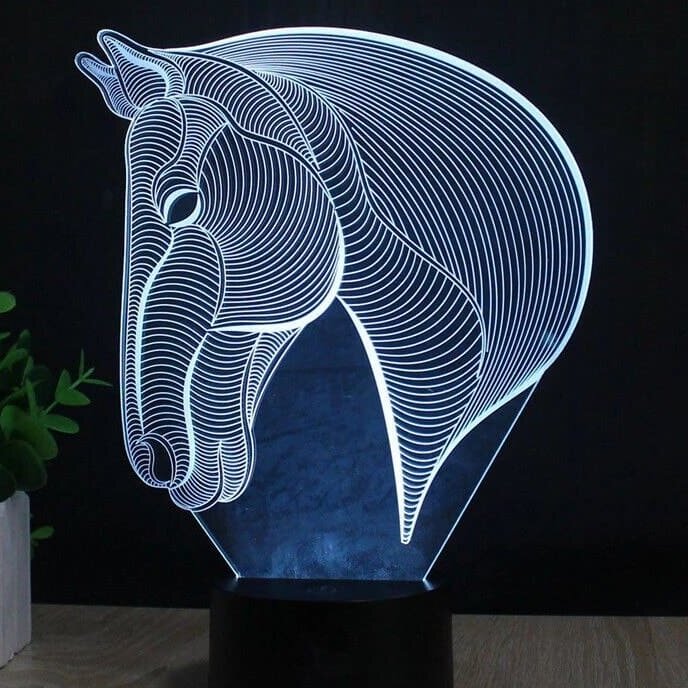 Intra απο ξύλο plywood 3mm-4mm πάχος – ξύλο χαρακτικής λέιζερ για επιτραπέζιο φωτιστικό κεφαλής αλόγου νυχτερινής απεικόνισης 40x40 cm INTRAVECTRY-MY556108