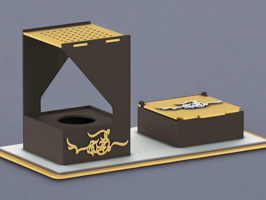 Intra απο ξύλο plywood 3mm-4mm πάχος – Ξύλινο Θυμιατό 12x15 cm INTRAVECTRY-MY551566