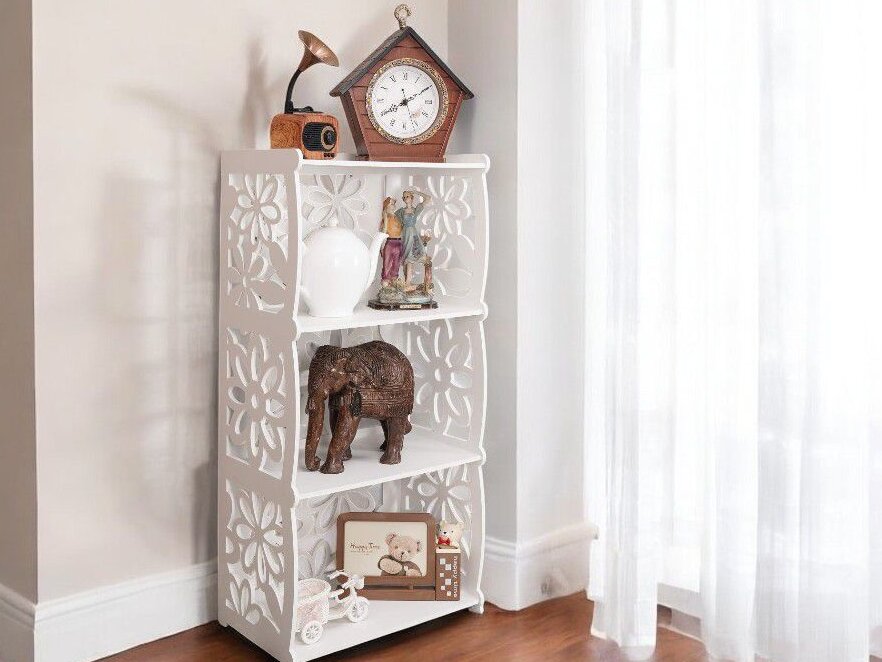 Intra απο ξύλο plywood 3mm-4mm πάχος – Τραπεζάκι 3 επιπέδων με ράφι αποθήκευσης 50x60 cm INTRAVECTRY-MY553615